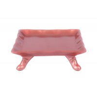 Prato Quadrado Rose Gold  Prato Quadrado Rose Gold